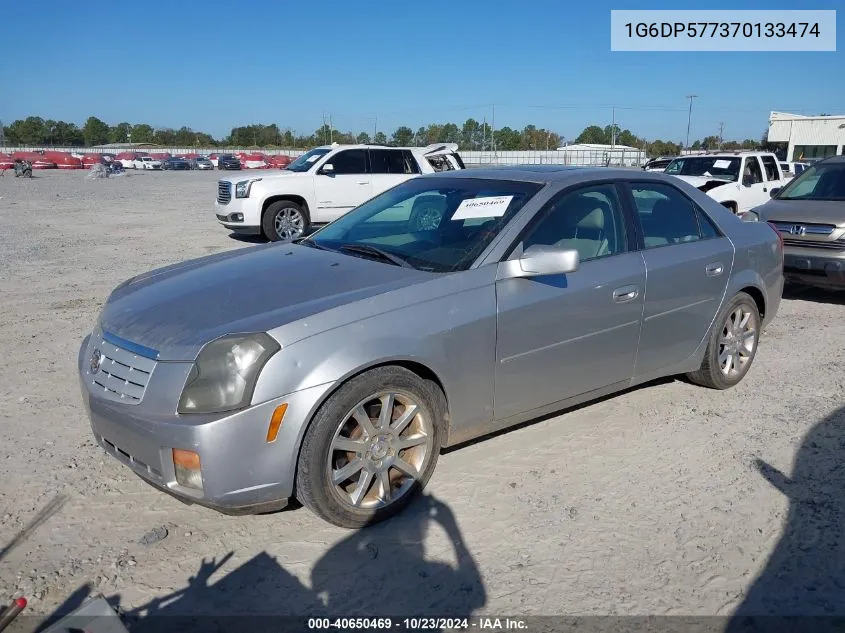 2007 Cadillac Cts Standard VIN: 1G6DP577370133474 Lot: 40650469