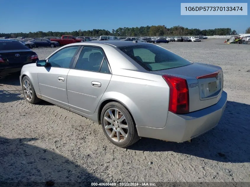 2007 Cadillac Cts Standard VIN: 1G6DP577370133474 Lot: 40650469