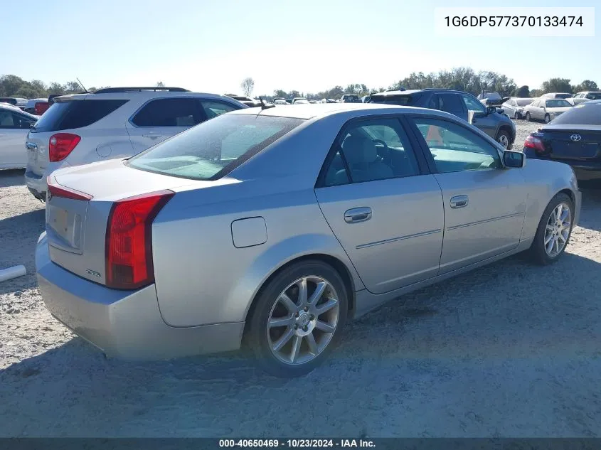 2007 Cadillac Cts Standard VIN: 1G6DP577370133474 Lot: 40650469