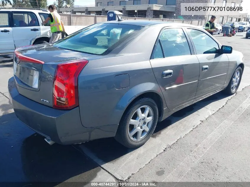 2007 Cadillac Cts Standard VIN: 1G6DP577X70108698 Lot: 40744291