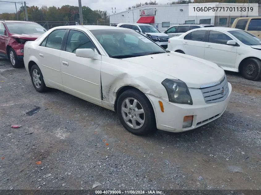 2007 Cadillac Cts Standard VIN: 1G6DP577170113319 Lot: 40799005