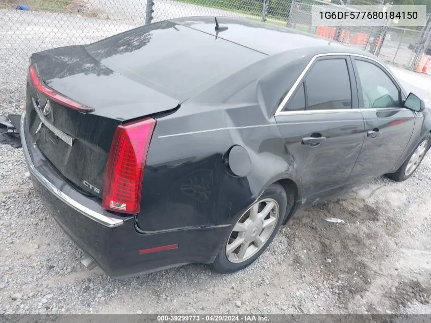 1G6DF577680184150 2008 Cadillac Cts Standard