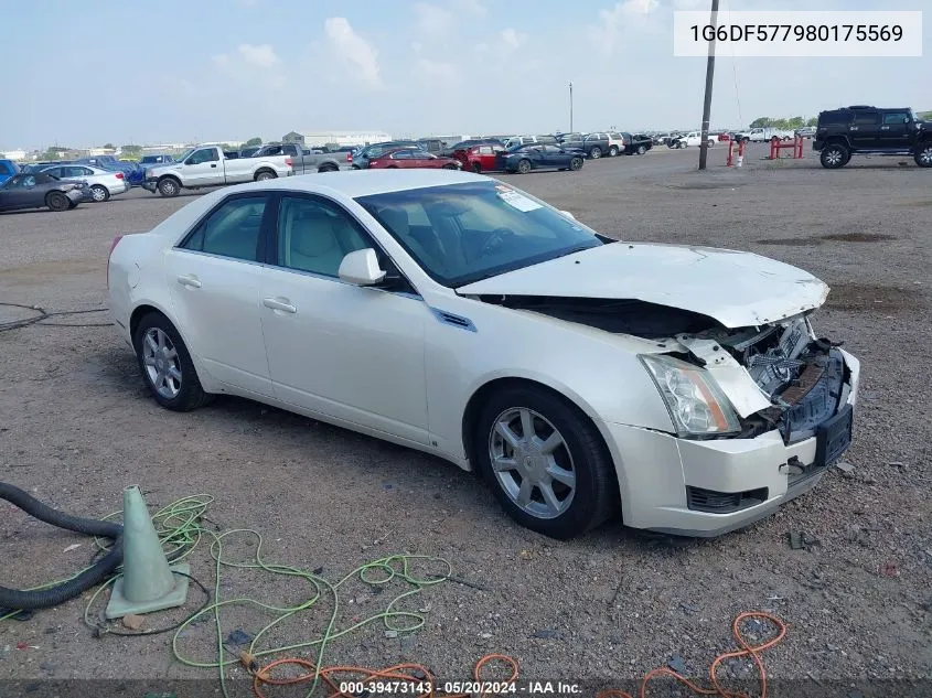 2008 Cadillac Cts Standard VIN: 1G6DF577980175569 Lot: 39473143