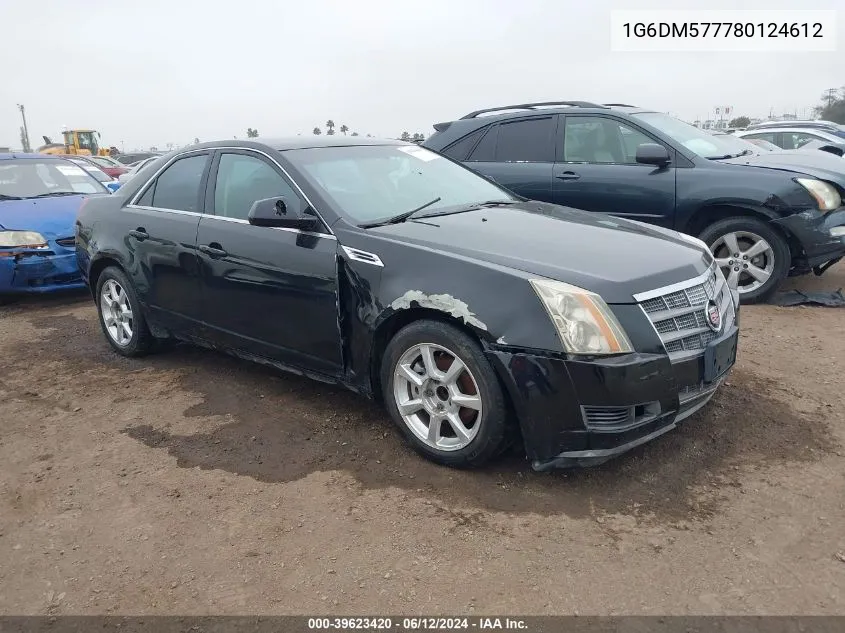 2008 Cadillac Cts Standard VIN: 1G6DM577780124612 Lot: 39623420