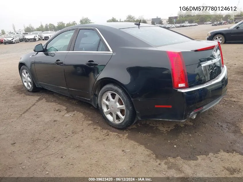 2008 Cadillac Cts Standard VIN: 1G6DM577780124612 Lot: 39623420