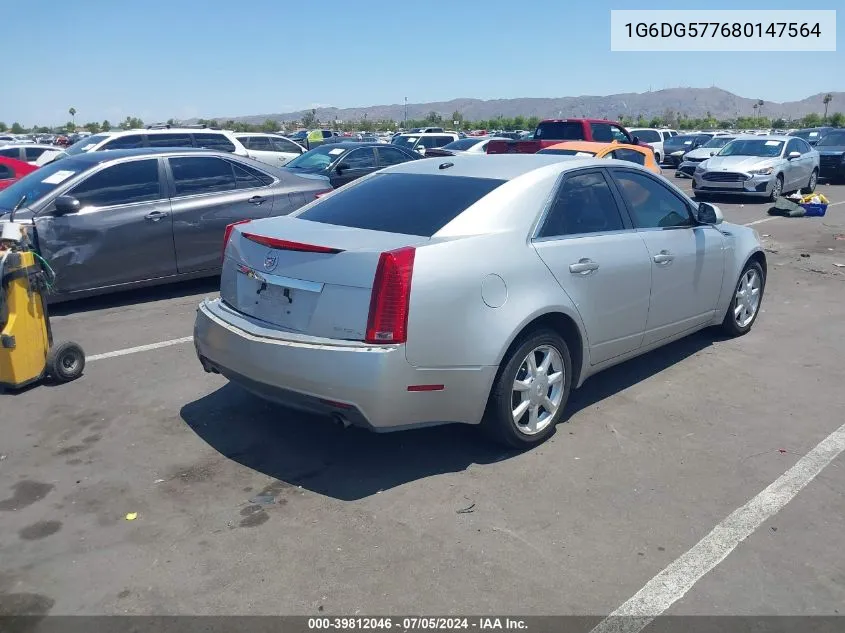 2008 Cadillac Cts Standard VIN: 1G6DG577680147564 Lot: 39812046