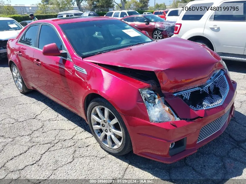 2008 Cadillac Cts Standard VIN: 1G6DV57V480199795 Lot: 39980201