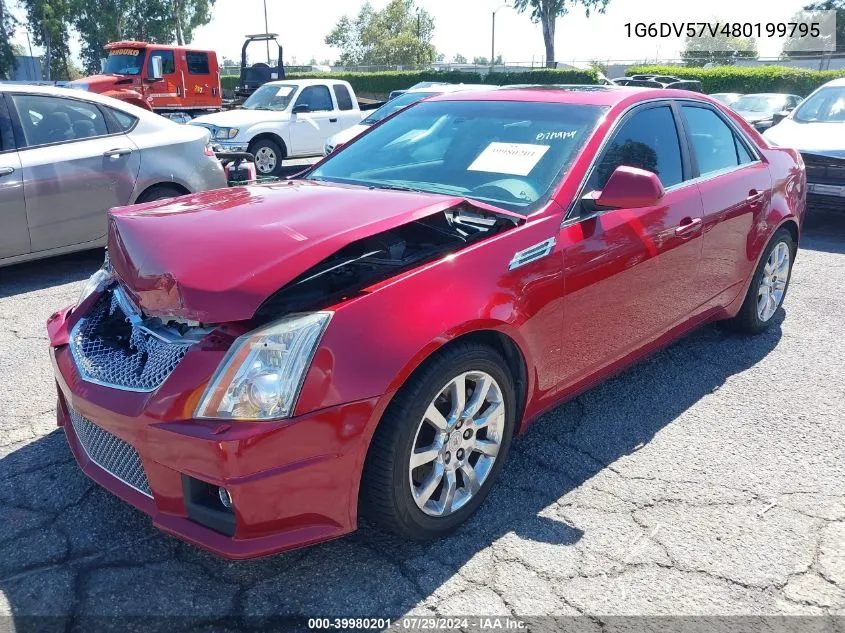 2008 Cadillac Cts Standard VIN: 1G6DV57V480199795 Lot: 39980201