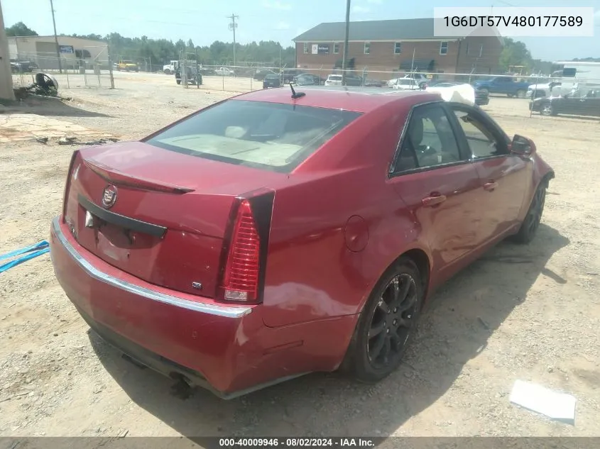 1G6DT57V480177589 2008 Cadillac Cts Standard