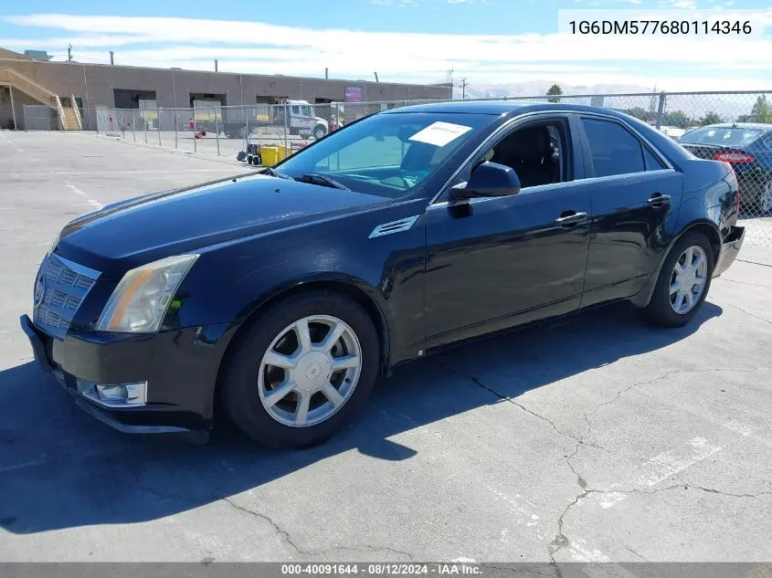 1G6DM577680114346 2008 Cadillac Cts Standard