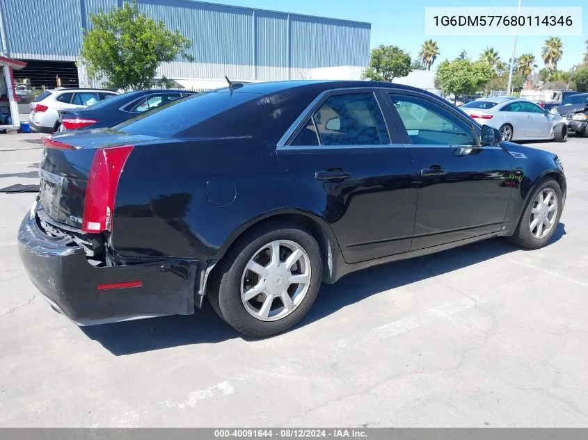 1G6DM577680114346 2008 Cadillac Cts Standard