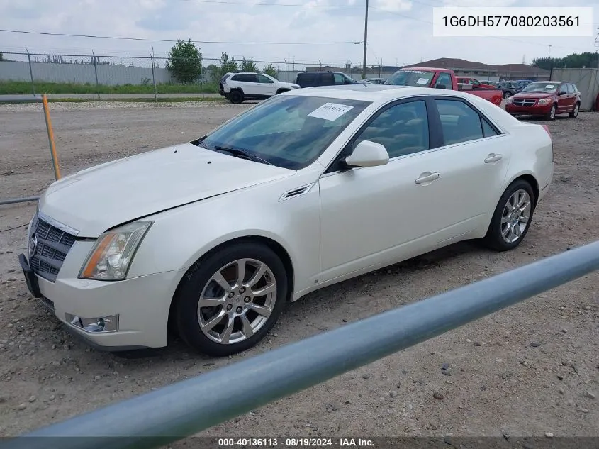 1G6DH577080203561 2008 Cadillac Cts Standard