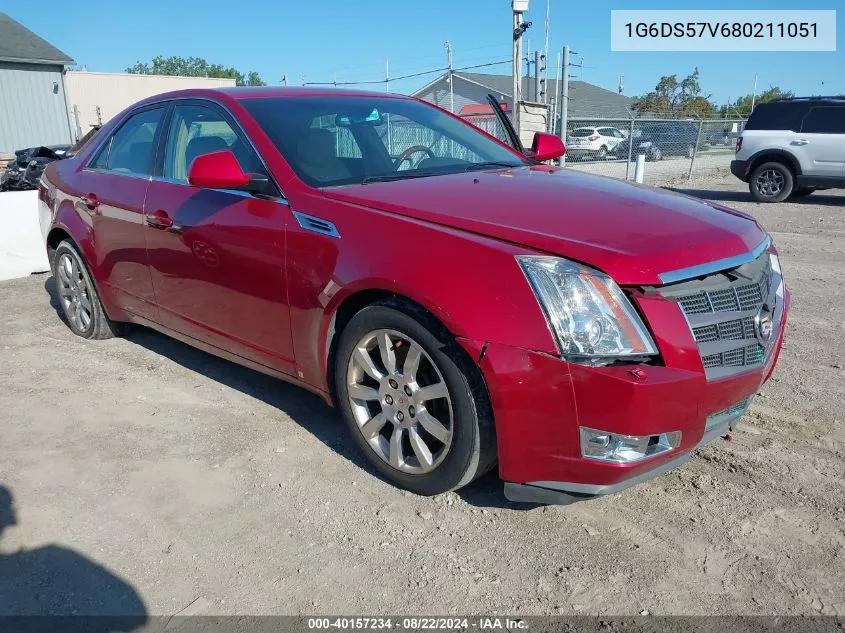 2008 Cadillac Cts Standard VIN: 1G6DS57V680211051 Lot: 40157234