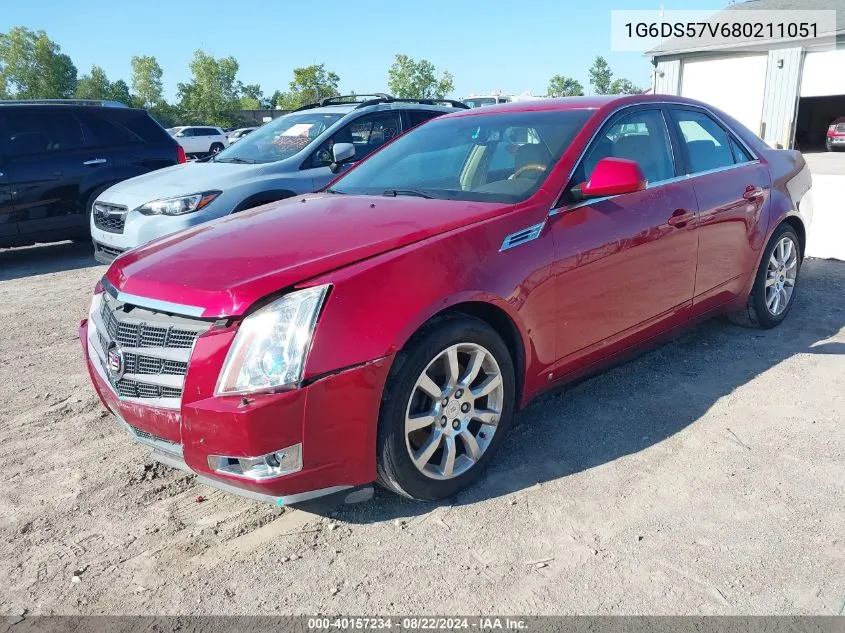 2008 Cadillac Cts Standard VIN: 1G6DS57V680211051 Lot: 40157234