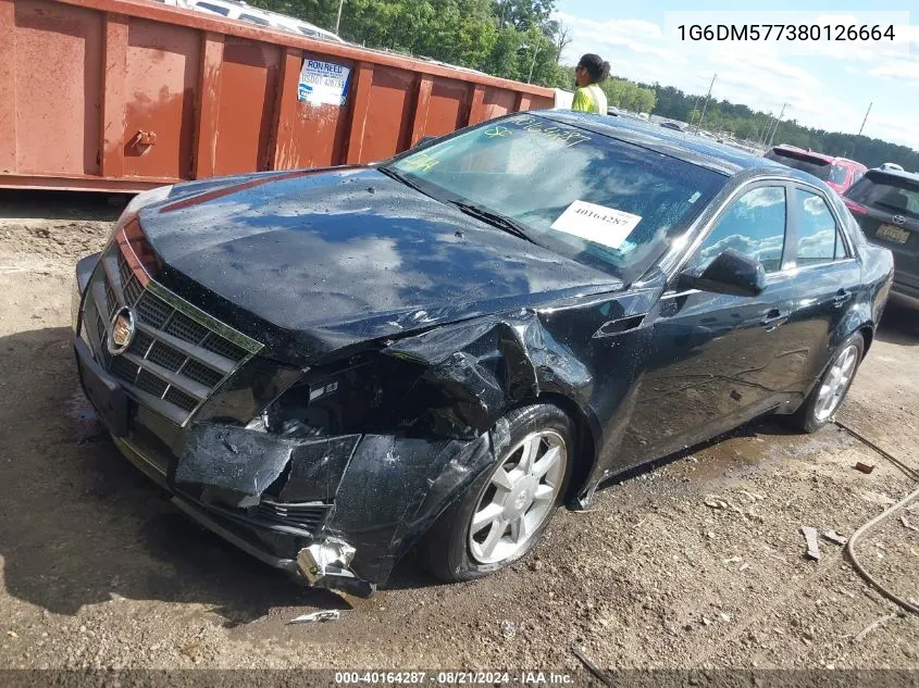 2008 Cadillac Cts Standard VIN: 1G6DM577380126664 Lot: 40164287