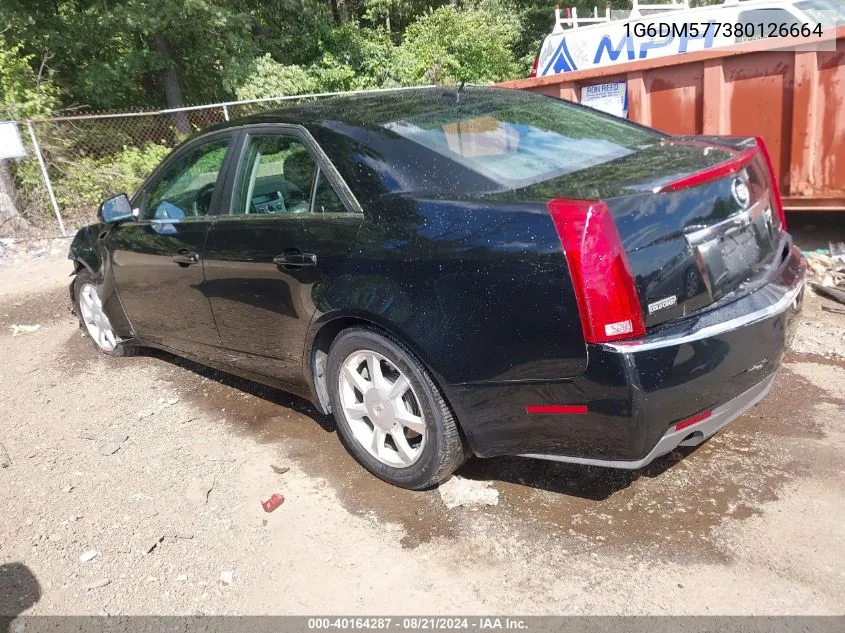 2008 Cadillac Cts Standard VIN: 1G6DM577380126664 Lot: 40164287