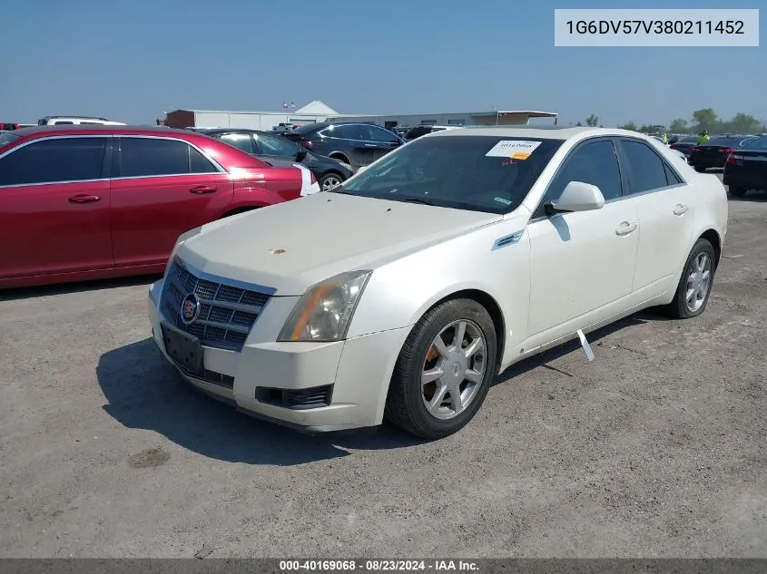 1G6DV57V380211452 2008 Cadillac Cts Standard