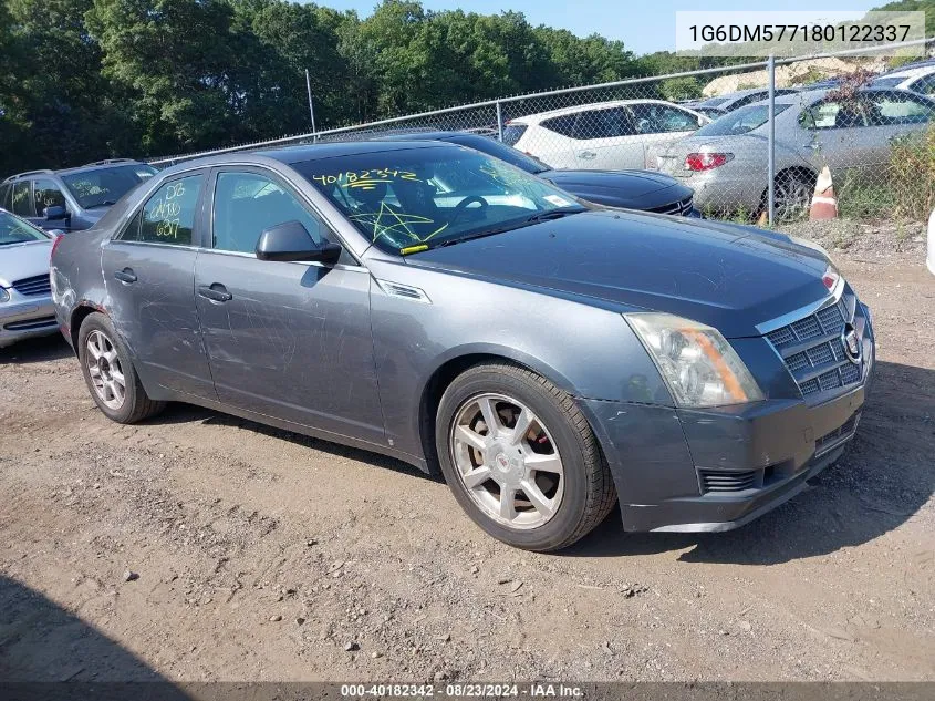 2008 Cadillac Cts Standard VIN: 1G6DM577180122337 Lot: 40182342