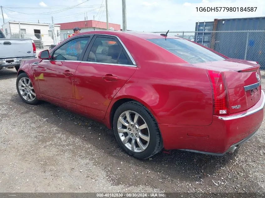 2008 Cadillac Cts Standard VIN: 1G6DH577980184587 Lot: 40182830