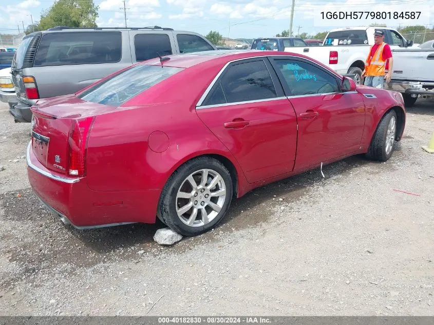 2008 Cadillac Cts Standard VIN: 1G6DH577980184587 Lot: 40182830