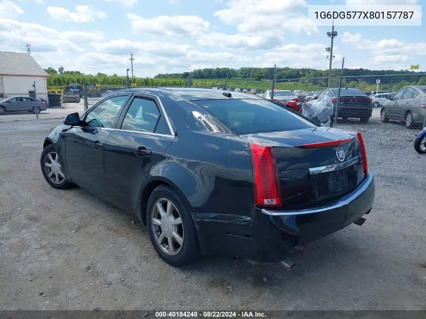 1G6DG577X80157787 2008 Cadillac Cts Standard