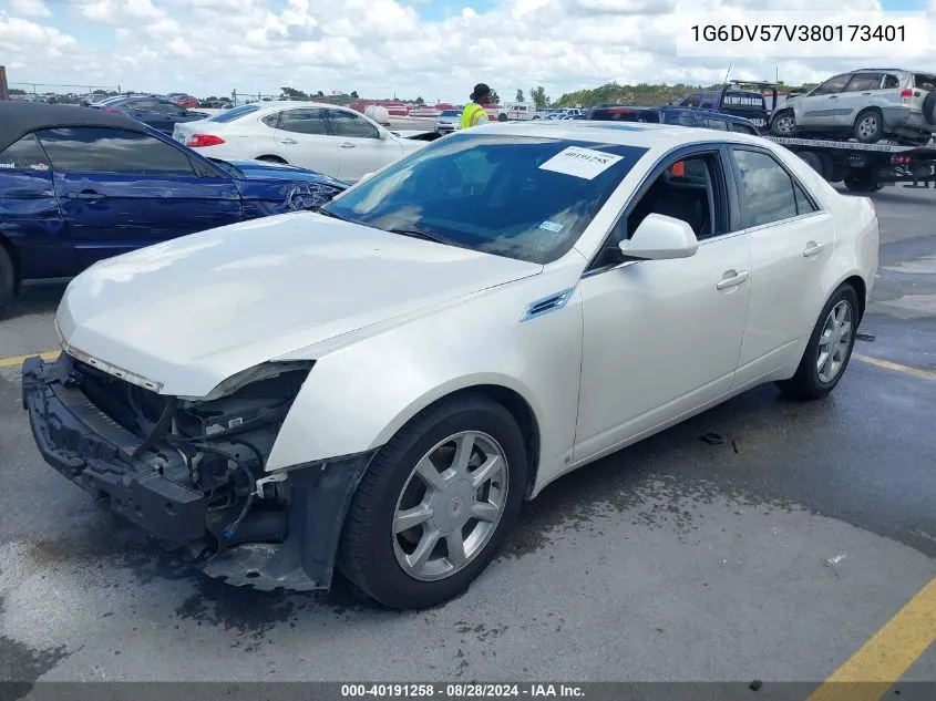 1G6DV57V380173401 2008 Cadillac Cts Standard