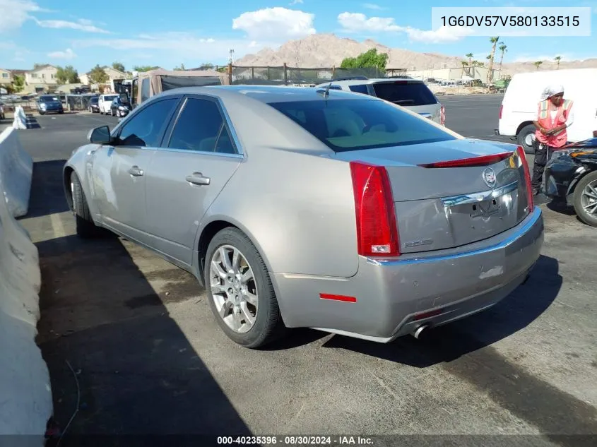 2008 Cadillac Cts Standard VIN: 1G6DV57V580133515 Lot: 40235396