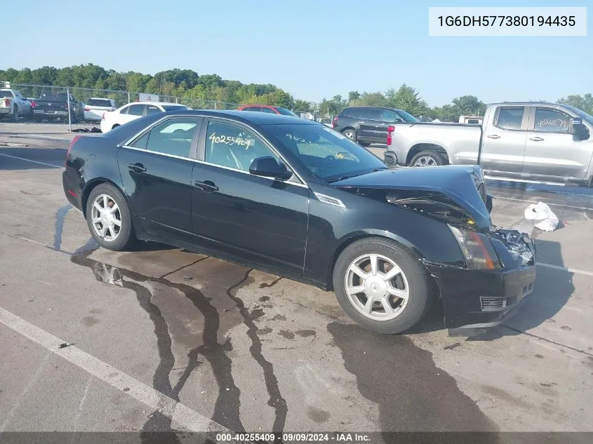 2008 Cadillac Cts Standard VIN: 1G6DH577380194435 Lot: 40255409