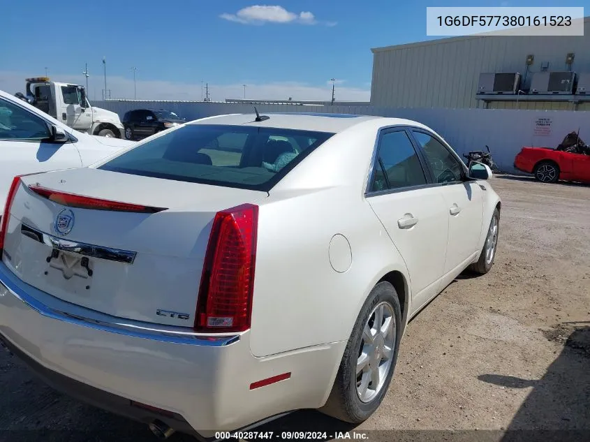 2008 Cadillac Cts Standard VIN: 1G6DF577380161523 Lot: 40287447