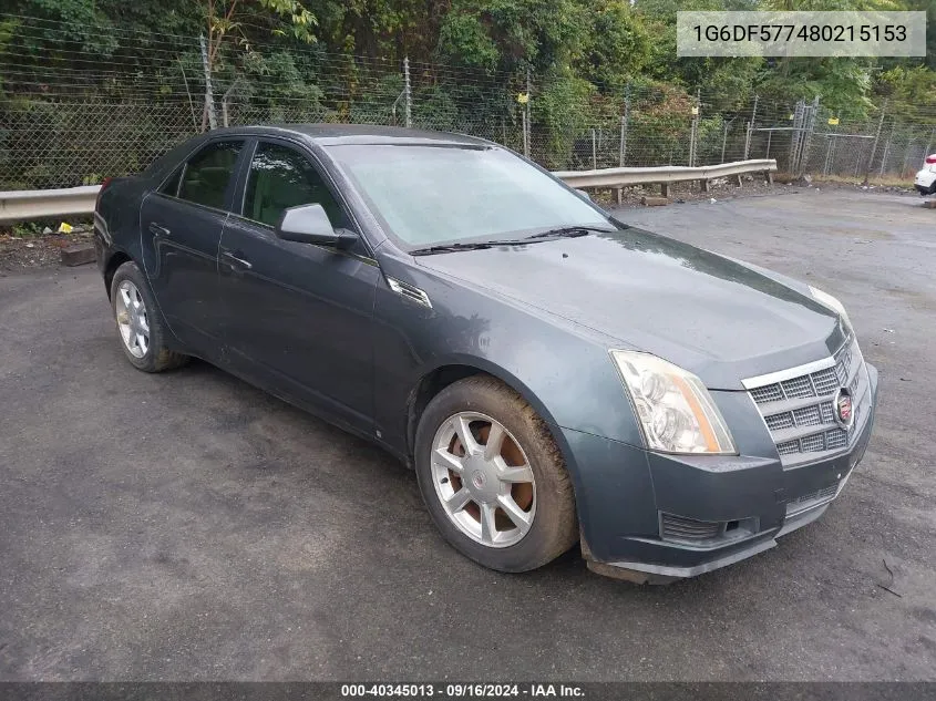 2008 Cadillac Cts Standard VIN: 1G6DF577480215153 Lot: 40345013