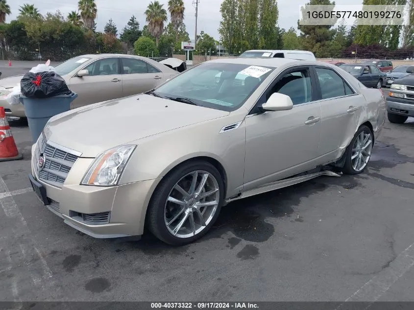 2008 Cadillac Cts Standard VIN: 1G6DF577480199276 Lot: 40373322