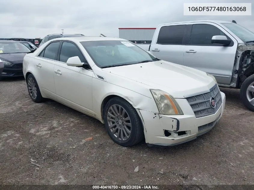 2008 Cadillac Cts Standard VIN: 1G6DF577480163068 Lot: 40416703