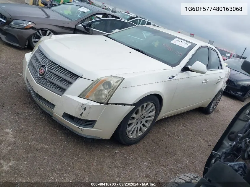 2008 Cadillac Cts Standard VIN: 1G6DF577480163068 Lot: 40416703