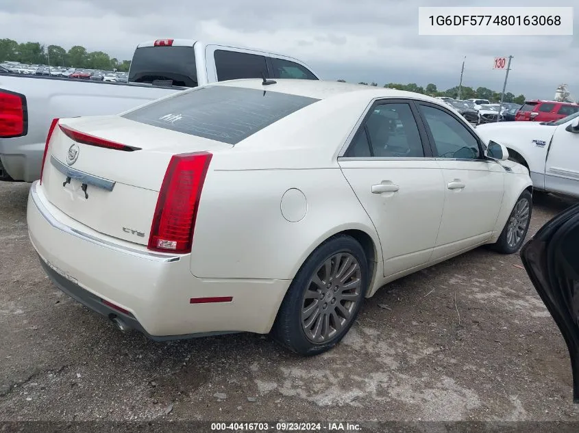 1G6DF577480163068 2008 Cadillac Cts Standard