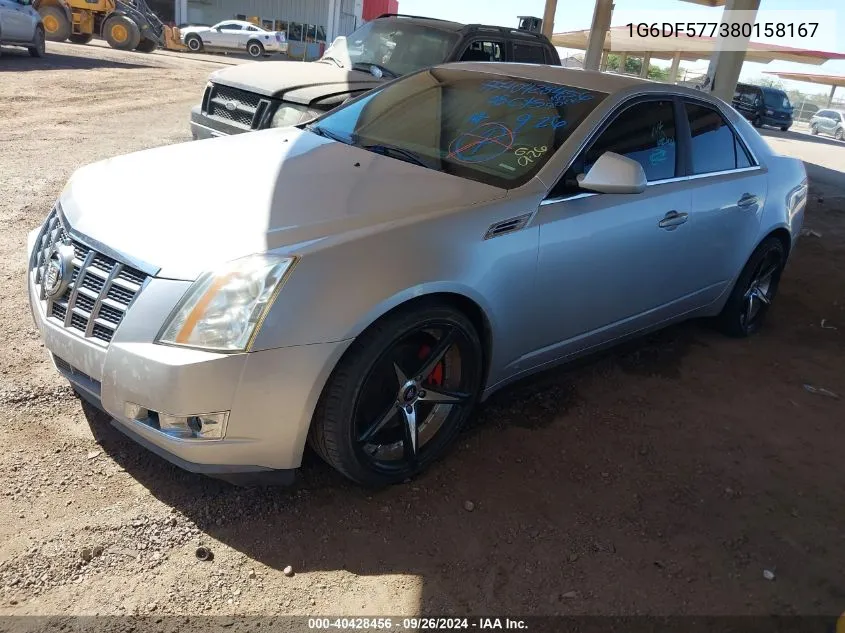 2008 Cadillac Cts Standard VIN: 1G6DF577380158167 Lot: 40428456