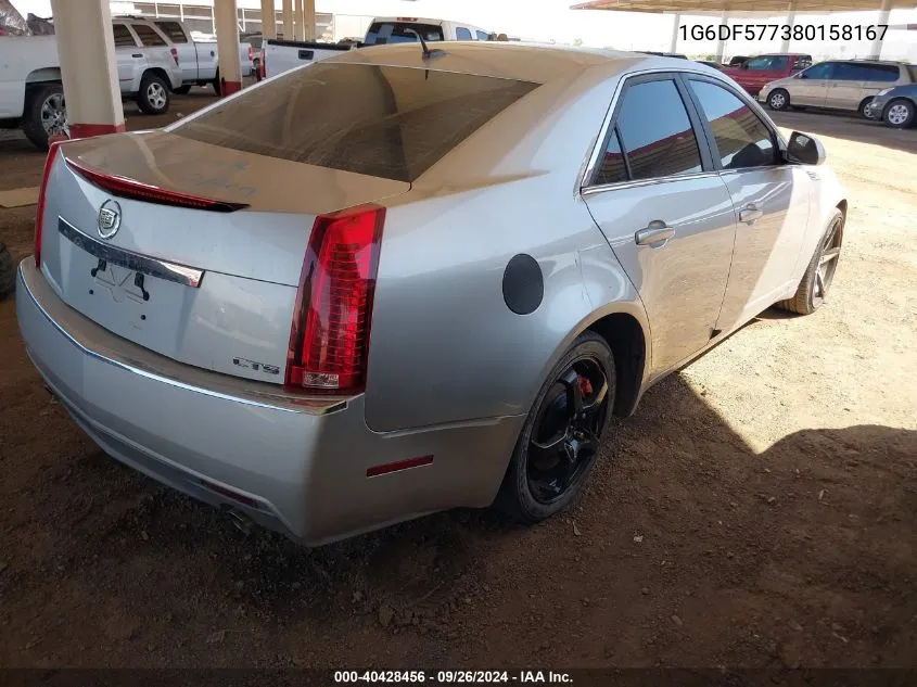 2008 Cadillac Cts Standard VIN: 1G6DF577380158167 Lot: 40428456