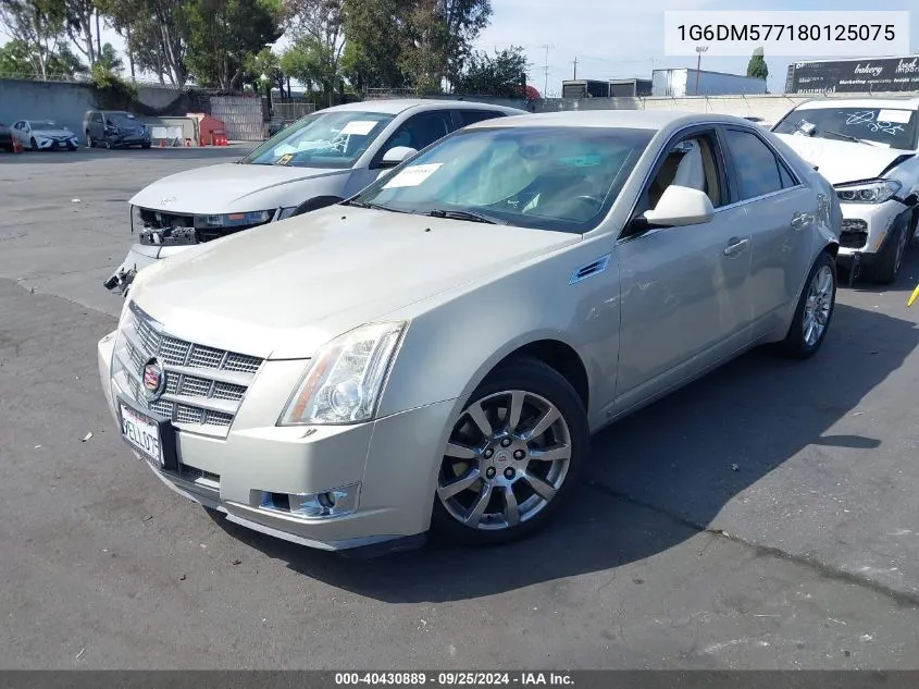 2008 Cadillac Cts Standard VIN: 1G6DM577180125075 Lot: 40430889