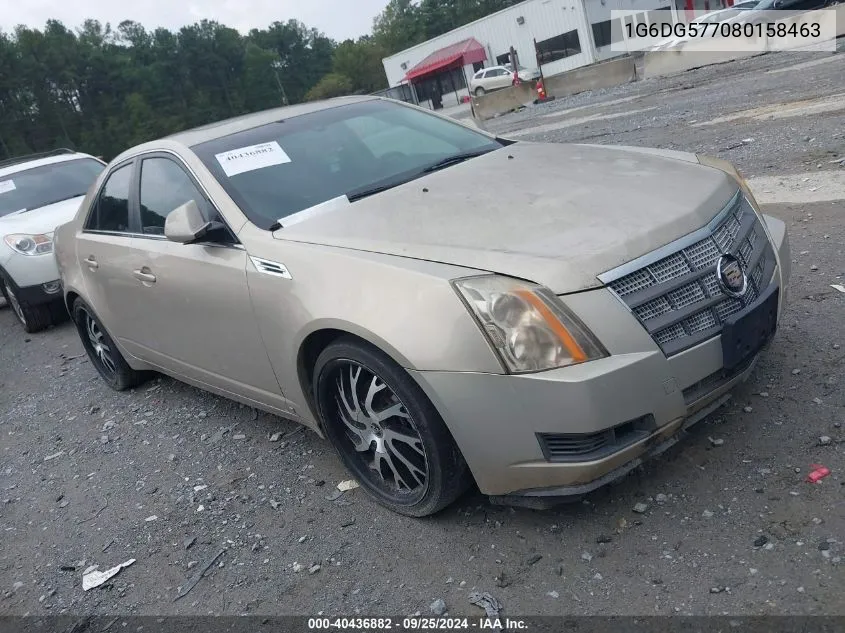 2008 Cadillac Cts Standard VIN: 1G6DG577080158463 Lot: 40436882