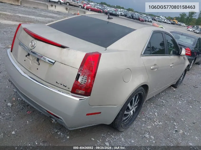 2008 Cadillac Cts Standard VIN: 1G6DG577080158463 Lot: 40436882