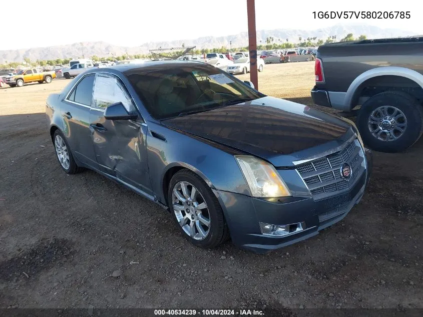 2008 Cadillac Cts Standard VIN: 1G6DV57V580206785 Lot: 40534239