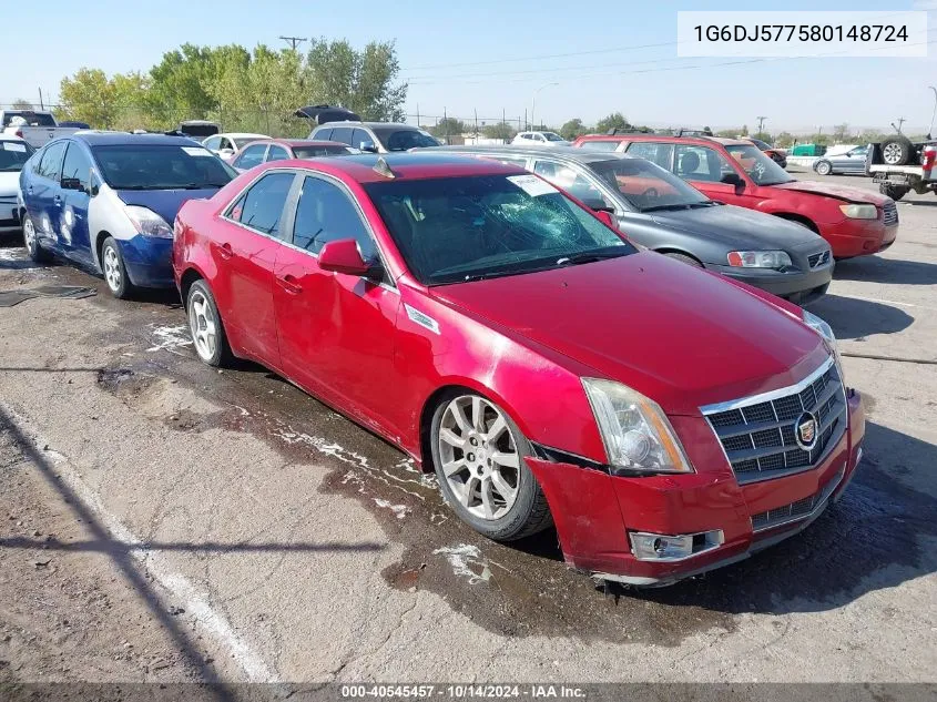 2008 Cadillac Cts Standard VIN: 1G6DJ577580148724 Lot: 40545457