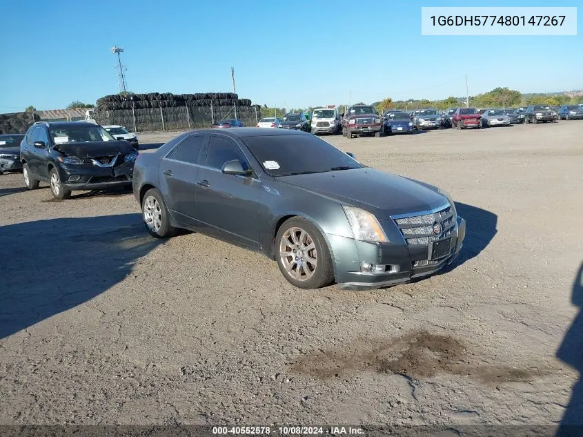 2008 Cadillac Cts VIN: 1G6DH577480147267 Lot: 40552578