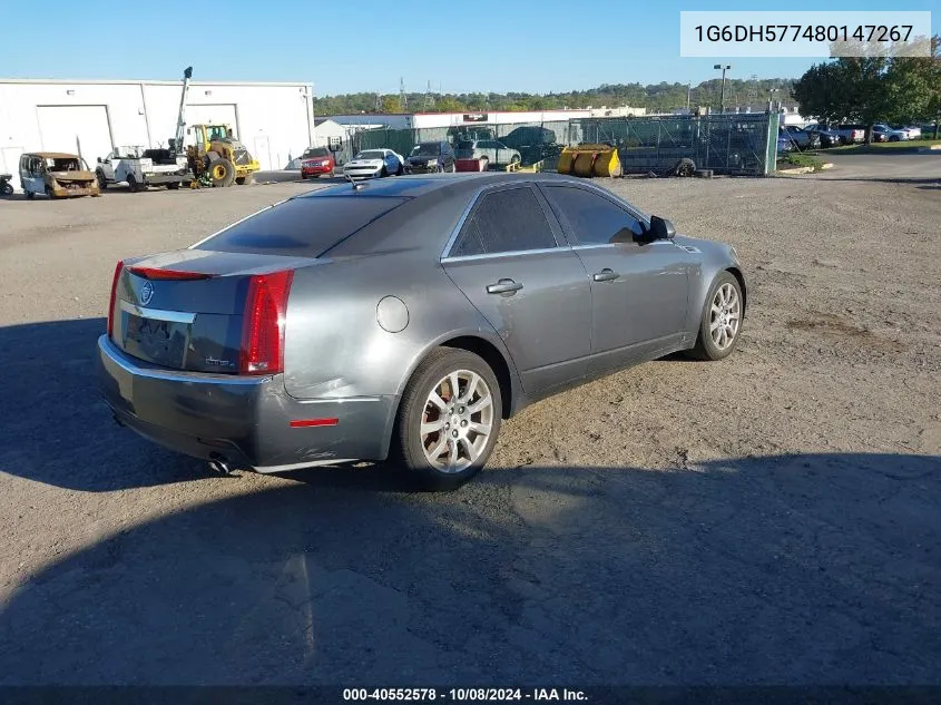 2008 Cadillac Cts VIN: 1G6DH577480147267 Lot: 40552578