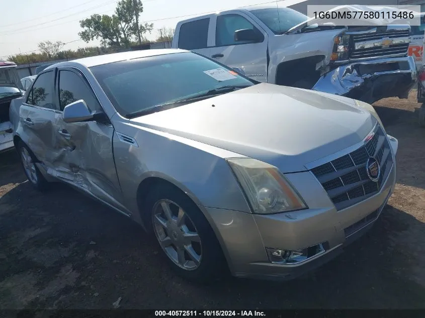 2008 Cadillac Cts Standard VIN: 1G6DM577580115486 Lot: 40572511