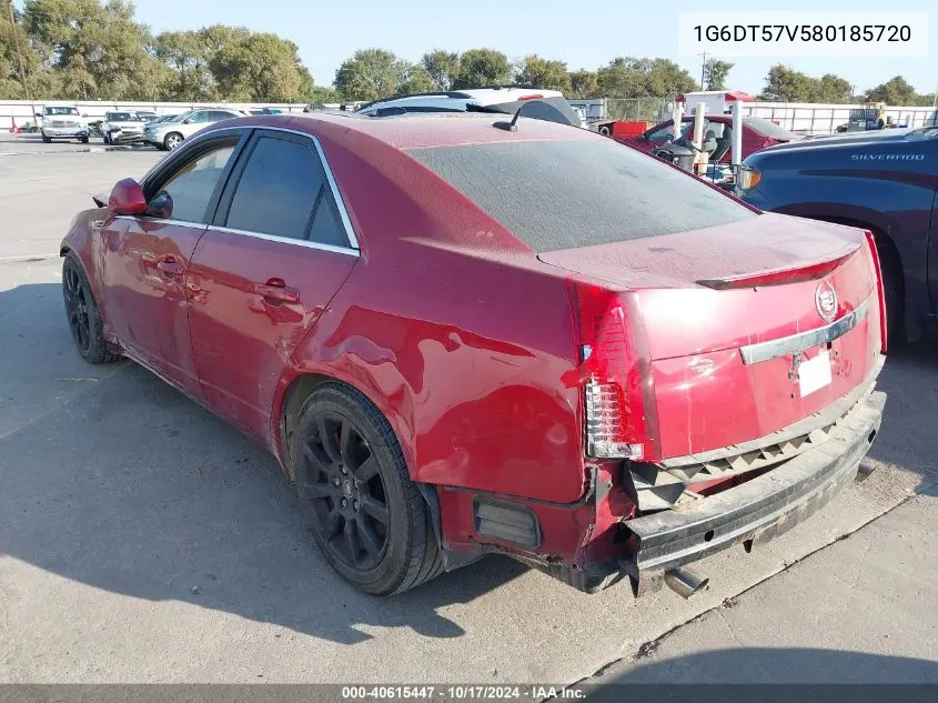 2008 Cadillac Cts Awd W/1Sb VIN: 1G6DT57V580185720 Lot: 40615447