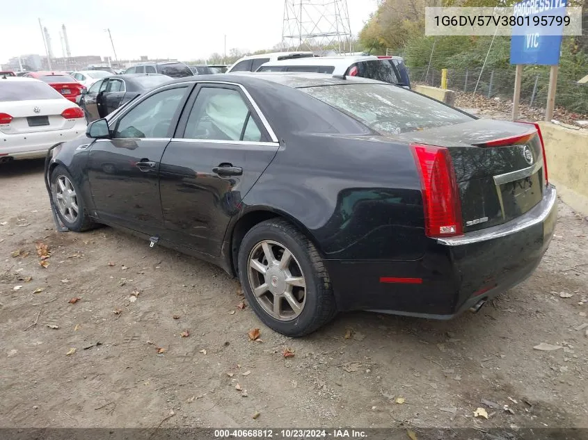 2008 Cadillac Cts Standard VIN: 1G6DV57V380195799 Lot: 40668812