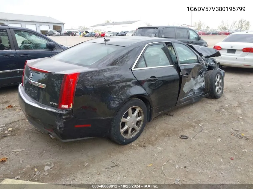 2008 Cadillac Cts Standard VIN: 1G6DV57V380195799 Lot: 40668812