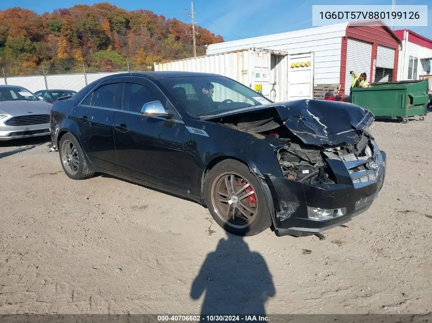 2008 Cadillac Cts Awd W/1Sb VIN: 1G6DT57V880199126 Lot: 40706602