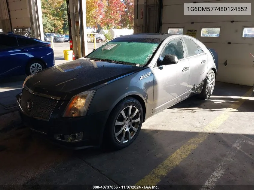 2008 Cadillac Cts Standard VIN: 1G6DM577480124552 Lot: 40737856