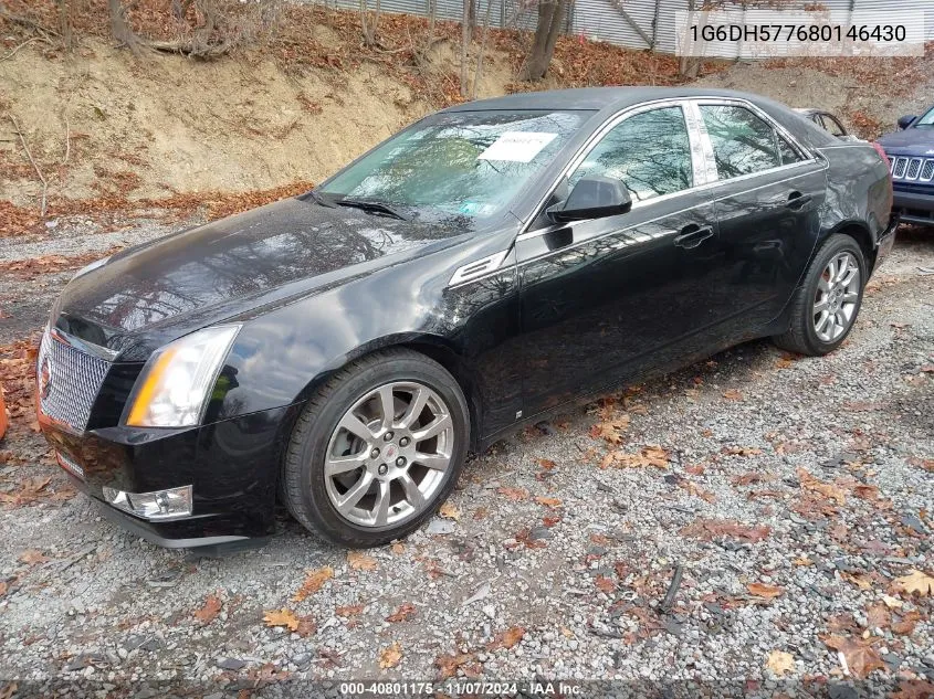 2008 Cadillac Cts Standard VIN: 1G6DH577680146430 Lot: 40801175